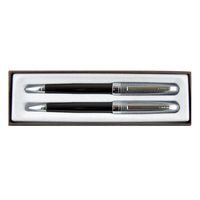 Cross Ballpoint Pen and Pencil Set, 0.7 mm-Revere (Black/Chrome)