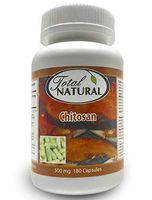 Chitosan 500mg 180 Capsules [2 Bottles] by Total Natural, Fast Weight Loss Supplement and Cholesterol Support