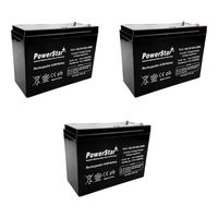 3 Pack - 12V 10Ah Schwinn ST1000, ST-1000 Stealth Scooter Battery
