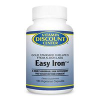 Vitamin Discount Center Easy Iron 25mg, 180 Veg Capsules
