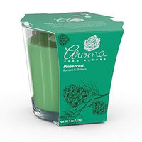 Aroma From Nature Pine Forest 4 oz AireCare Scented Candle - 1 Pack - Aromatherapy Candles - Home Fragrance - Apothecary Glass With Single Wick