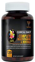 CLINICAL DAILY COMPLETE Whole Food Multivitamin Supplement For Women & Men. 120 Liquid Capsules = Complete Liquid Vitamin Absorption! 42 Superfood Fruits Vegetables - 360 Health, Young Adult to Senior