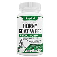 Horny Goat Weed Extract | Enhanced Energy & Performance,Booster for Men and Women | with Maca Root, L Arginine & Saw Palmetto Natural Herbal Supplements |60 Veg Capsules