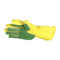 Auwer-Cleaning Gloves Sponge Finger Scrub Scouring Pads All-in-one for Home Kitchen Durable Rubber Multi-use - for Clean The Kitchen Tool Protect Hand Gloves (Multicolor)