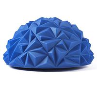 Massager Yogo Ball Balance Hemispheres PVC Foot Trigger Point Stress Relief Yoga Massager, Relax and Relief, Blue, 6.49x3.34in