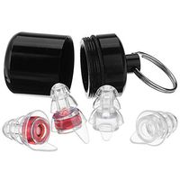 Semoic 2 Pairs Noise Cancelling Hearing Earplugs for Concerts Sleeping Bar DJ Motor Sports Reusable Silicone Ear Plugs(Red)