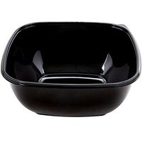Square Bowl2 Extra Large 160 oz Black Plastic Bowl - 10" Sq x 4 1/2 D