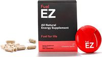 Fuel EZ All Natural Energy Capsules - Jitter-Free Focus, Immune Boost & Mood Supplement - Non-Crash Extended Release Pills - Guarana & Green Coffee Bean Extract, Caffeine, L-Tyrosine, B12-12 Servings