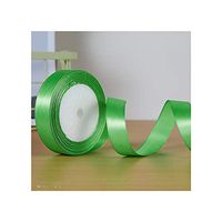 22Meters/Roll 20Mm 2Cm Silk Satin Ribbons Baby Shower Birthday Party Wedding Engagement Christmas Halloween Gift Wrapping Ribbon, Green