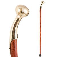 Handcrafted Wood Walking Cane - Made in the USA by Brazos - Twisted Aromatic Cedar Hame Top - 40 Inches