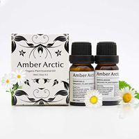 AMBER ARCTIC Sandalwood Chamomile Essential Oil for Diffuser, 100% Pure Fresh Organic Plant Therapy Sandalwood Chamomile Oil 10MLx2