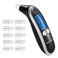 Ketone Breath Analyzer, Professional Portable Digital Ketone Meter with 10 Mouthpieces for Personal Use －Black