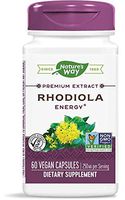 Nature's Way Rhodiola Energy, 250mg per Serving, 60 Capsules (Pack of 2)