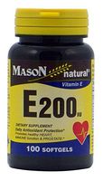 Mason Natural Vitamin E200 IU Softgels - 100 Ea