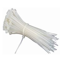 SYD 4 Inch length, 18lb Small size Self Locking Nylon Cable Zip Ties Colors (White) -100packs