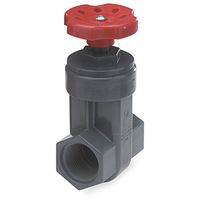 NDS GVG-1000-T 1-Inch Threaded PVC Schedule 80 Gate Valve, Gray