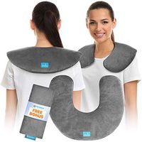 Microwavable Neck Wrap - Instant Relief for Stiffness, Muscle Pain, Tension and Stress, Migraines, Headaches - Moist Heat Therapeutic Pillow with Herbal Aromatherapy