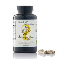 Organic ASHWAGANDHA Root, Immune System Support Anti-inflammatory, 60 Capsules