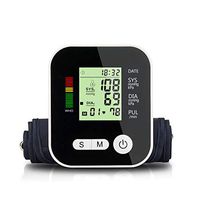 ELEAA Arm Blood Pressure Monitor, Medical Equipment Apparatus for Measuring Pressure LCD Monitor Heart Beat Meter Machine