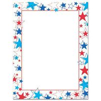 Red White and Blue Stars Letterhead