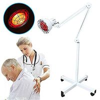 275W Physiotherapy Lamp with Wheels Temperature Adjustable Home Baking Lamp for Heat Treatment to Relieve Muscle Pain