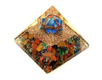 Jet Mix Gemstone Unique Lapis Merkaba Chakra Orgone Pyramid Crystal Gemstones Copper