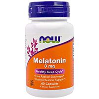 Melatonin Healthy Sleep Cycle Gastrointestinal Support Free Radical Scavenger 3 mg 60 Capsules
