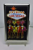 KSI Las Vegas Show Girls Metal Strong Box 100s Size Cigarette Case