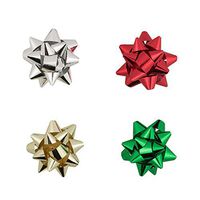 JAM PAPER Gift Bow Assortment - 2/12" Diameter - Assorted Colors - Box of 200