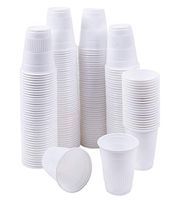 5 Ounce Disposable Plastic Cups - 200 Count (White)