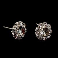 Charm Flower Jewelry Cubic Sunflower Crystal Rhinestone Earrings Ear Stud Accessory Good Fine Design Designer Bangle Comfortable Simple Casual Hair Elegant