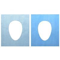 40pcs Disposable Travel Paper Toilet Seat Covers Single Packed Pocket Size Portable Washroom Public Restrooms Protectors,18.1 x 15.8inch