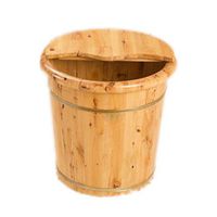 Tub Foot Bath, 40 High Cedar Foot-Soaking Barrel，Thicken Environmental Protectioncedar Foot Bucket,Household Steamed Health Foot Bath (Size : Covered)