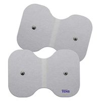 TENS Electrodes, 2 Premium Quality 4 inch x 6 inch Dual Self Adhesive Electrodes for TENS Units, Snap Butterfly TENS Unit Electrodes, Discount TENS Brand