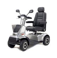 Afikim - Afiscooter C4 Breeze - Mid Size Mobility Scooter - 4-Wheel - Metallic Silver