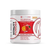 Vitality Vitamin Powder by NutraOne – Powdered Vitamin and Mineral Supplement (Fruit Punch - 30 Servings)