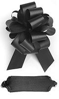 Black Pull Bows - 5 1/2"W x 20 Loops - Pack of 50
