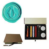 MNYR Vintage Penguin Decorative Wedding Invitations Gift Cards Paper Stationary Envelope Seals Wax Seal Stamp Sealing Wax Stamp Gift Box Candles Wax Sticks Melting Spoon Kit Set