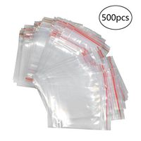 ULTNICE 500pcs 7x10cm Resealable Cellophane Bags Clear Self Sealing Cello Cellophane Bags Thick OPP Plastic Bags for Candy Cookie Treat