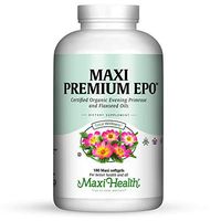 Maxi Health Premium EPO - Evening Primrose with Flax Seed Oil - with Omega-3-90 Softgels - Kosher
