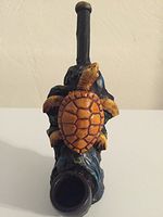Handmade Tobacco Pipe, Sea Turtle Design