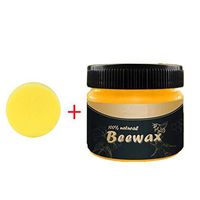 Yemenger Natural Wood Seasoning Beewax Polish for Wood & Furniture with Sponge, Home Cleaning Beeswax Furniture Polish Complete Solution Furniture Care Beeswax,Protect and Enhance The Shine