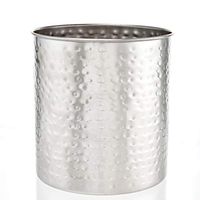 Old Dutch 1949JB Jumbo Hammered Brushed Nickel H x 7" Dia. Utensil Holder