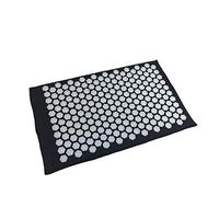 Lotus Acupuncture Massage Pads Relief Back Body Stress Pain Acupressure Cushion Yoga Mat with Pillow,Black 11