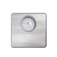 MUTANG Large Dial Pointer Mechanical Scale, Home Adult Weight Loss Health Scale Accurate Weight Scale Mini Scale, No Battery (Color : Gray)