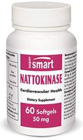 Supersmart - Nattokinase 50 mg - Japanese Fibrinolytic Enzyme to Support a Healthy Cardiovascular System | Non-GMO - 60 Softgels