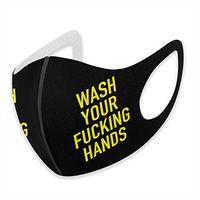 XINWEI Wash Your Fucking Hands Unisex Adult/Kid Washable Reusable Face Ma-sk Anti Dust Mouth Ma-sk Adjustable Earloop Face Ma-sk
