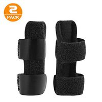 Suprbird Finger Brace,2PCS Trigger Finger Splint/Finger Straightening Brace/Trigger Finger Brace,Adjustable Fixing Belt with Built-in Aluminium Support for Finger Tendon Release & Pain Relief (Black)