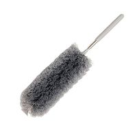Microfiber Hand Duster with Telescoping Extension Pole, Electrostatic Feather Duster Appliances - Ceiling Fans, Shutters, Cars, Blinds, 41cm - Gray