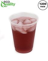 7 oz Clear Plastic Cups 1200 Pack - Great For Any Occasion Party, Picnic, BBQ, Travel, and Events, Ice Tea, Juice, Soda, and Iced Coffee Glasses BPA-Free Disposable Transparent (7 ounce - 1200 Count)